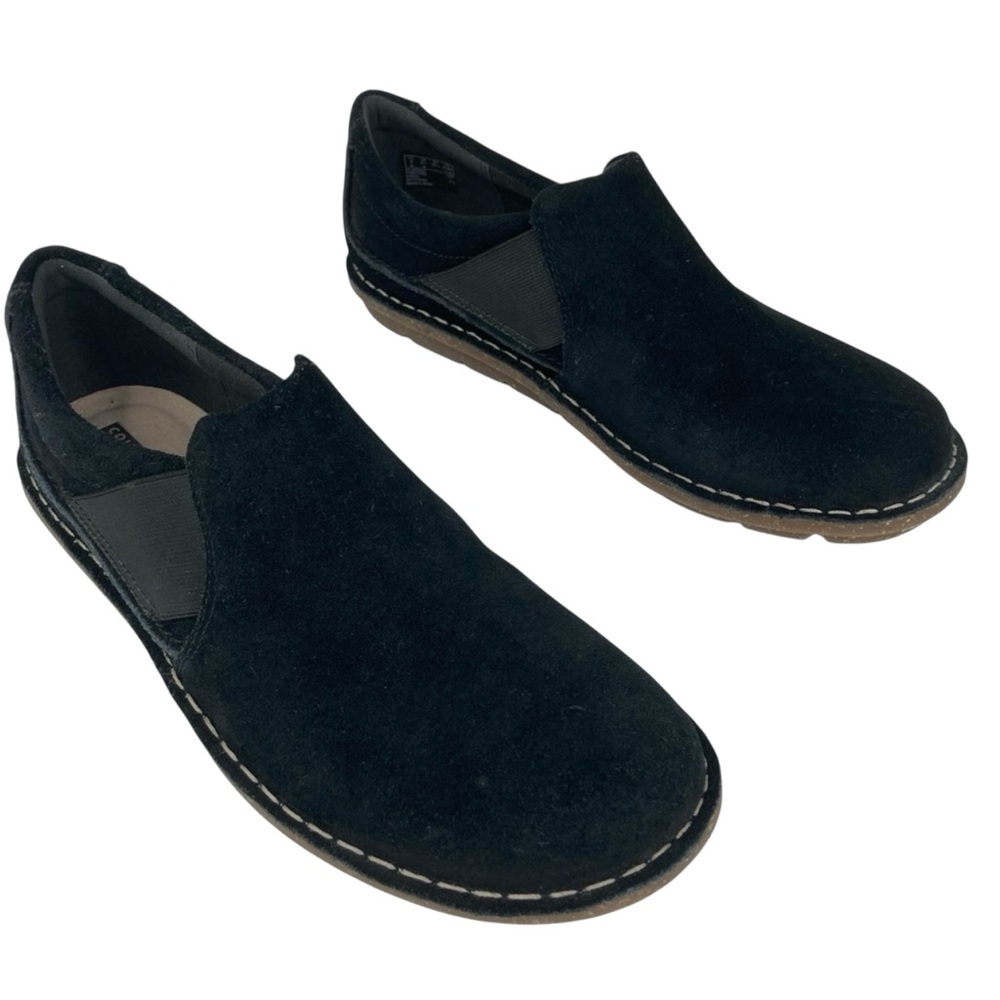 Clarks Collection Tamitha Gwyn Black Suede Loafers Shoes
